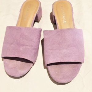 Rampage Womens Mules Sandals Light Purple Size 6